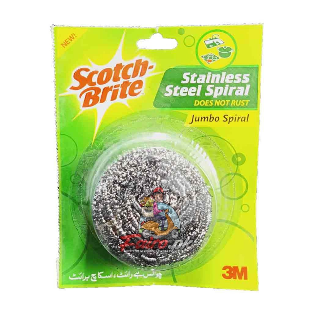 Scotch Brite Stainless Steel Jumbo Spiral - 1P | Fairo.pk