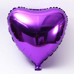 purple heart foil baloon