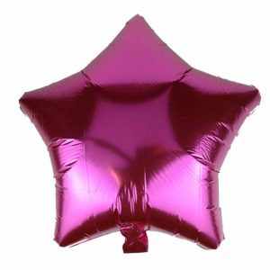 Star foil balloon Magenta