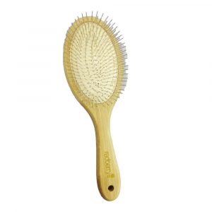 wooden handle hair brush