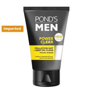 Ponds Men Power Clear Pollution Out Plus Deep Oil Clear Facial Scrub - 100g