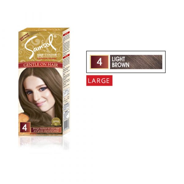 Samsol Light Brown No 4 Hair Colour