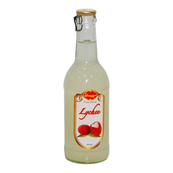 Shezan Lychee Fruit Drink Glass Bottle