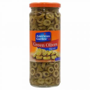 American garden green olives