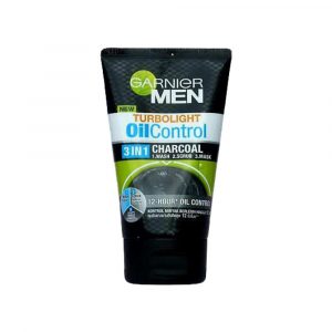 Garnier Men Turbolight Oil Control Charcoal 3 in1 Wash Scrub And Mask
