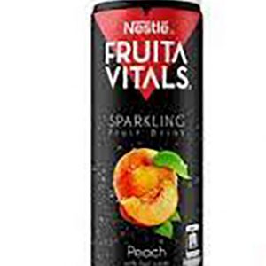 Nestle Fruita Vitals Sparkling Peach Fruit Juice Can-250ml