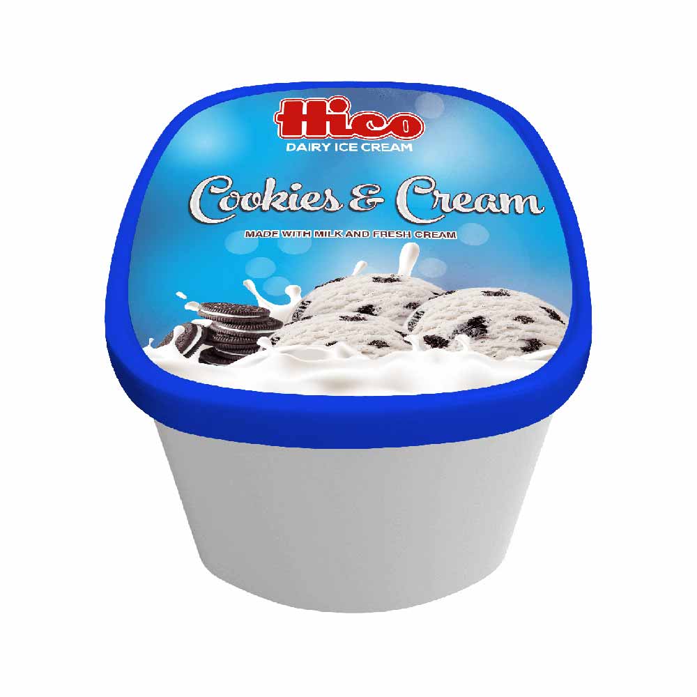 Hico Cookies And Cream Tub - 1500ml | Fairo.pk