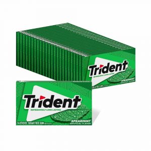 Trident Sugar Free Spearmint Gum 14 Sticks
