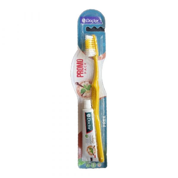 Docter Promo Pack Tooth Brush with Fre Tooth Paste