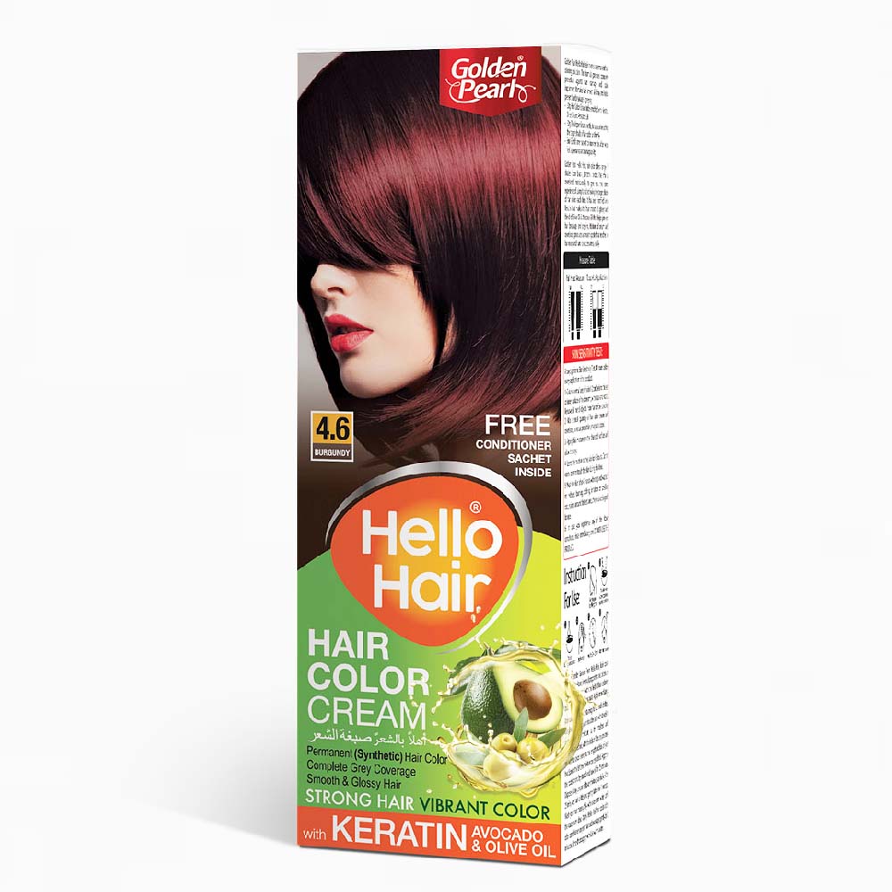 Hello Hair Color Cream Burgundy No 4.6