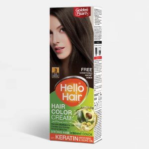 Hello Hair Color Cream Dark Brown No 3