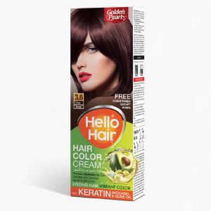 Hello Hair Color Cream Deep Mahogany Brown