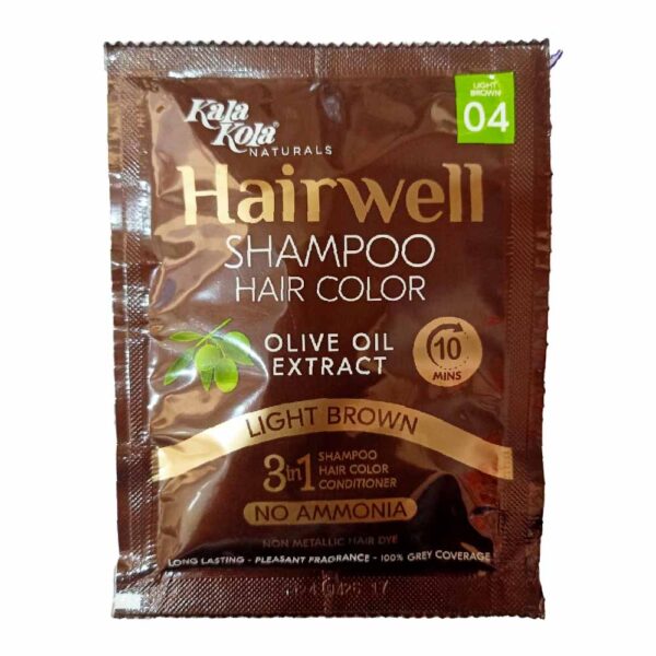 hair well shampoo light brown