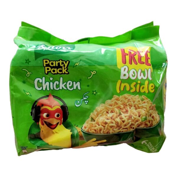 Knorr Chicken Noodles Party Pack Free Bowl in side