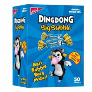 Hilal Ding Dong Jumbo Original Bubble Gum - 50pcs